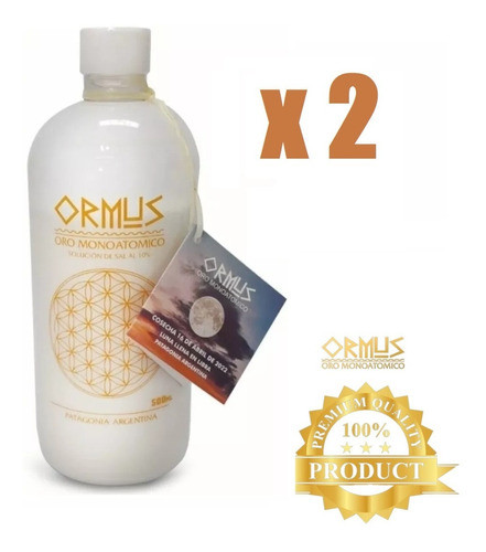 Combo 2 Ormus Oro Monoatómico 500ml - Patagonia Argentina 1