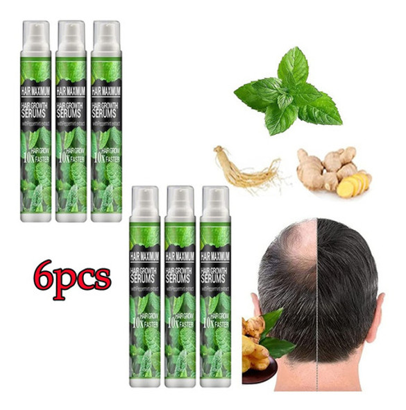 6 Unidades De Spray De Ervas Para Renascimento Capilar De 10 0