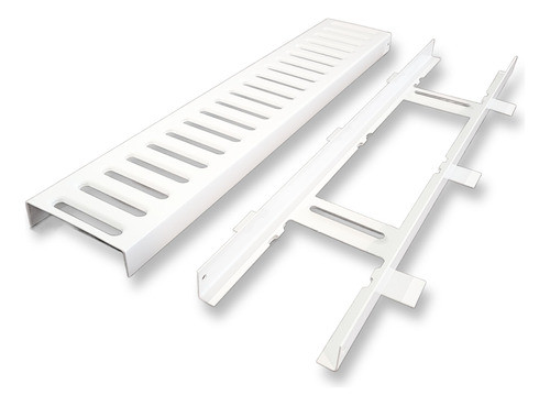 Rejilla Lineal Guardaganado (50x10cm) Galva Y Pintada Blanco 0