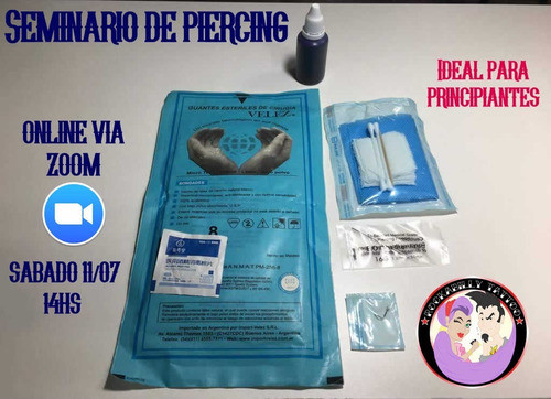 Seminario Online Body Piercing Perforacion Certificado Seña 0
