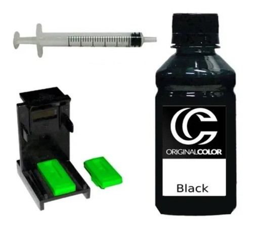 Kit Recarga 1 Tinta Preta 500ml + Descrição 0