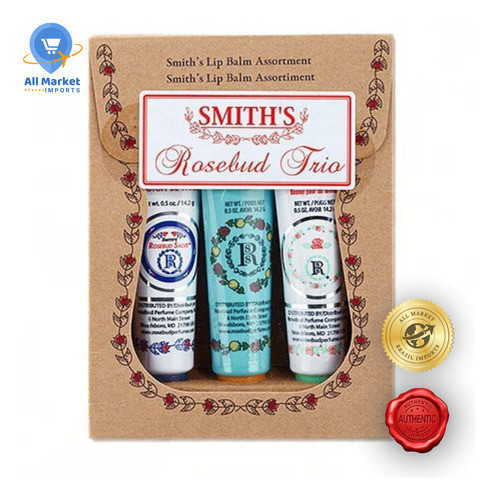 Smith's Rosebud Salve Lip Balm Protetor Labial 3 Unidades 1
