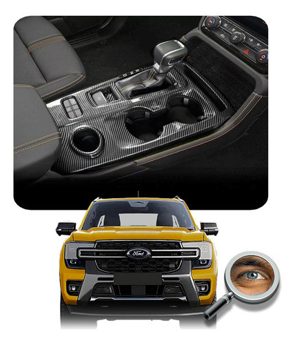 P/ Ranger 2023+ Panel Central De Consola Carbon Tuningchrome 0