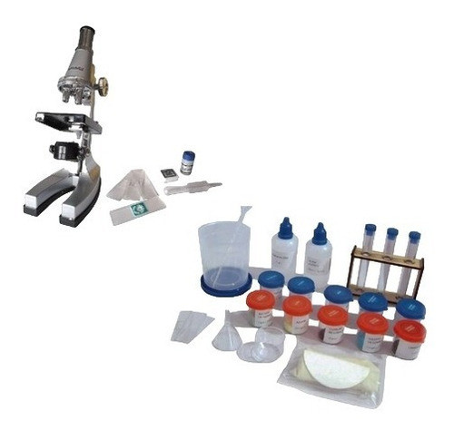 Juego De Química Y Biología Con Microscopio Ciencias Galileo 0