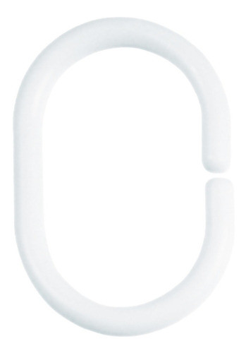 Ganchos Para Cortinas De Baño Plastico Blanco X12 Haussman 0