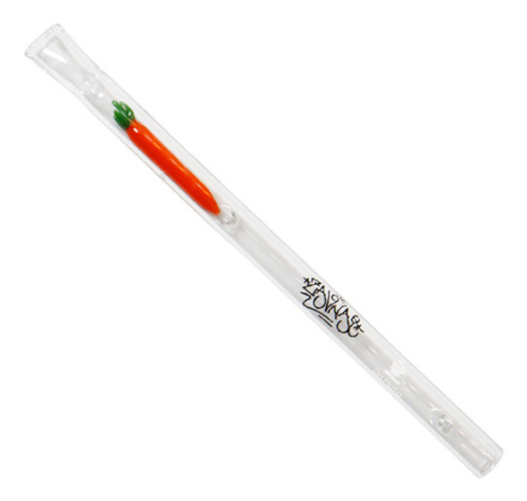 Piteira De Vidro Com Miniatura Cenoura Zav Nai 8mm 0