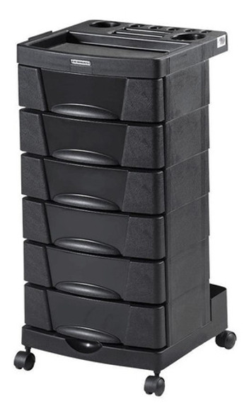 Carro Auxiliar Ayudante Peluqueria Beauty Negro 0