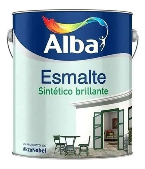 Esmalte Sintetico Alba Standard Negro Brillante 1l Pintumm 0