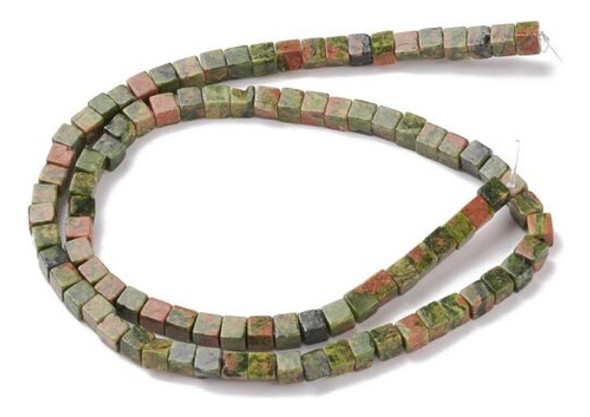 Tira De Piedra Natural Cubica Unakita De 4 Mm 0