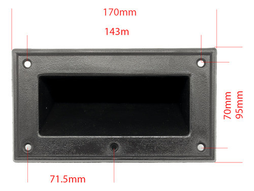 6 Manijas Bafle Anvil Rack Grande 129x55mm / 170x95mm 1