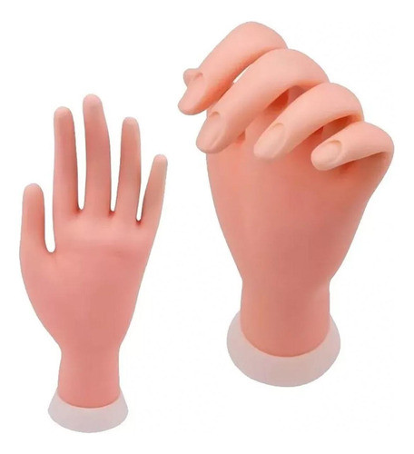 Kit 2 Mãos De Treinamento Nail Designer Unhas De Gel Fibra 0