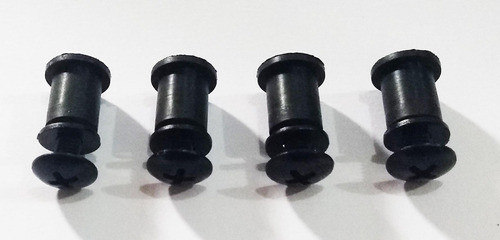 Parafuso Com Bucha Bolha Sahara Nx350 Philips Preto Kit 4 1