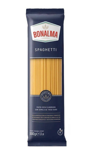 Bonalma Pasta Spaghetti Fideos 500 Gr X6 Unidades 0
