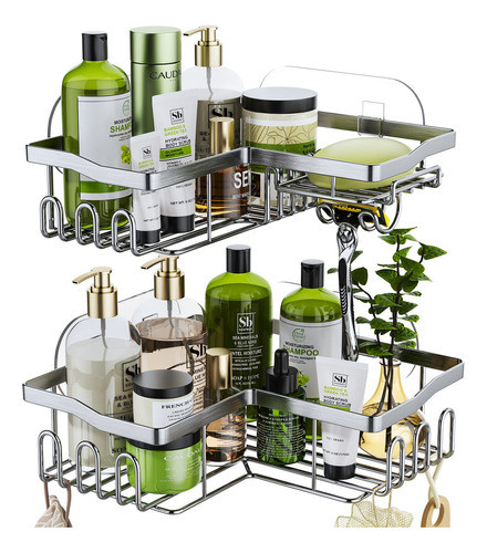Hapirm Organizador De Ducha Esquinero Con Soporte Para Champ 0