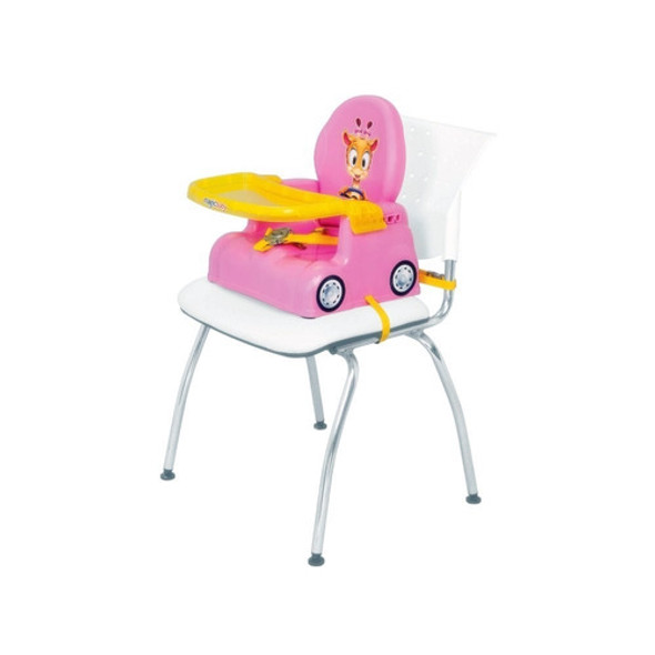 Cadeirinha De Alimentação Girafa Rosa Menina - Magic Toys 0