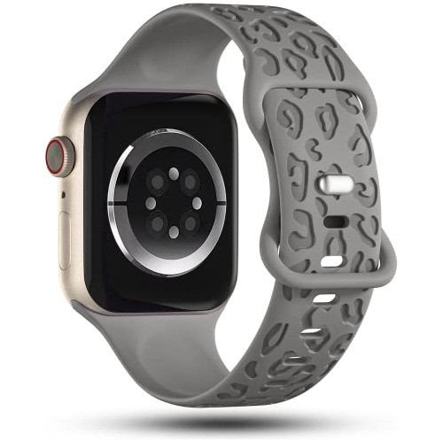Mallas Grabadas Para Apple Watch 41/40/38mm Gris Piedra 1