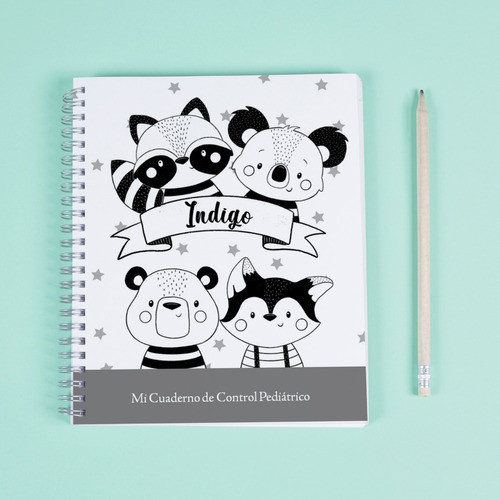 Cuaderno Control Pediatrico Blanco Y Negro Pdf Imprimible 0
