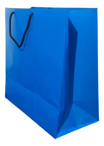 Bolsa Cartulina 40x20x40 Azul Francia X 10 Unidades 0