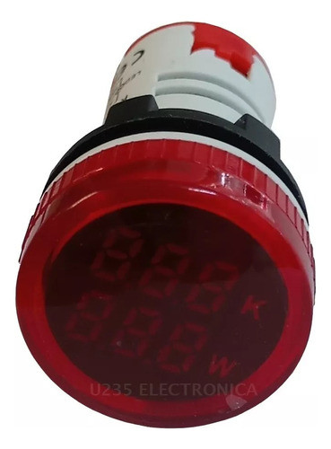 Medidor Watts Y Kilowatts Digital Tablero Zurich 22mm Buey 0