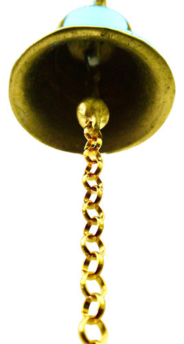 Campana De Bronce Con Soporte Y Cadena De 50 Cm. 1