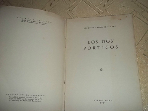 Los Dos Porticos - Lia Esther Rossi De Torres 1