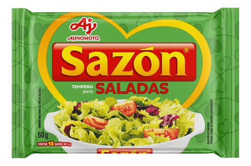 Tempero Sazón Saladas 60g - Condimento Ensalada - Brasil 0
