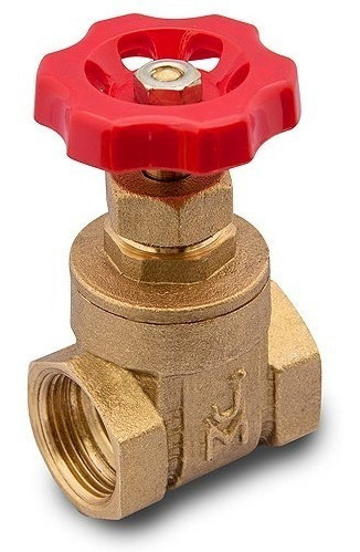 Valvula Esclusa De Bronce Dp Paso Total 1/2 Jm 1