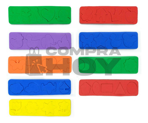 Formas Y Siluetas De Goma Eva Con Imán, 38 Piezas - 11807 1