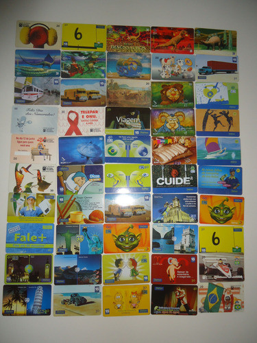 Kit Com 50 Cartões Telefônico-diversos Temas-ref. 25 1