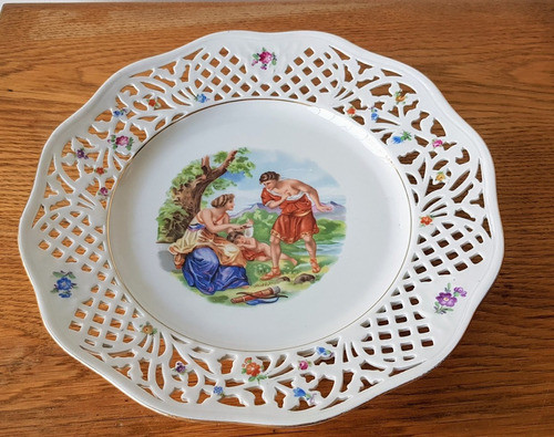 Plato De Masas En Porcelana Alemana Schumann Bavaria 28 Cm 0