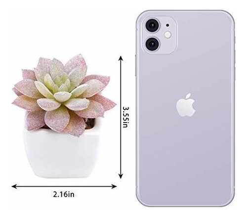 Funarty Plantas Suculentas Artificiales En Maceta Pequeñas P 1