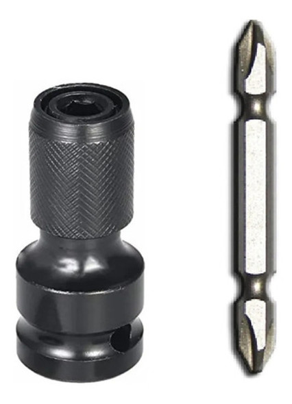 Adaptador 1/2 A 1/4 Llave Alto Impacto + Adaptdores P/tubos 1