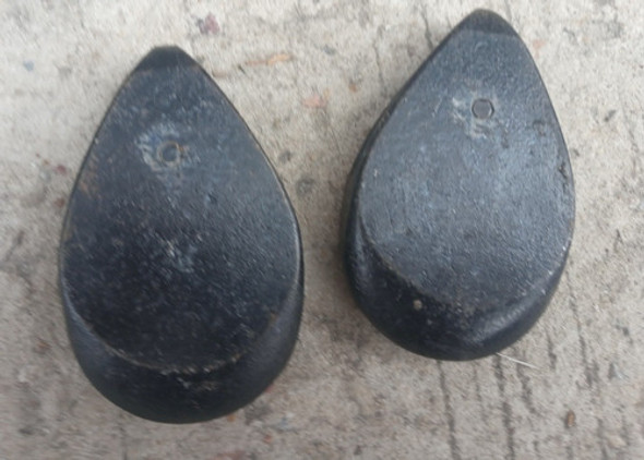 2 Roldanas En Hierro Robustas 4337 - 9,2 Alto X 5,5 Ancho 1