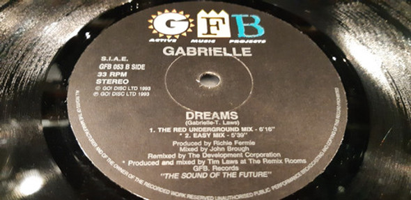 Gabrielle Dreams Vinilo Maxi Italy Muy Buen Estado 1993 0