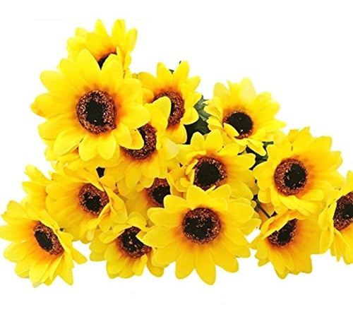R. Flor 4 Juegos 7 Tallos / Set 11.8 Girasoles Artificiales 1