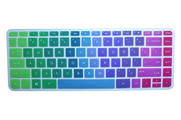 Casebuy Cubierta De Teclado Colorida Para Hp 14-ab 14-ca 14- 0