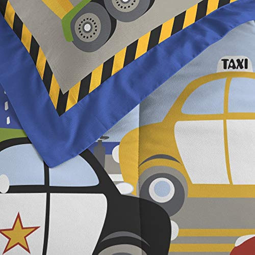 Dream Factory Trucks Tractors Cars Niños Juego De Sábanas De 1