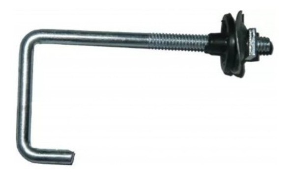 Varilla Recta Para Techo- Gancho Para Chapa 1/4x400 X100 Pcs 1