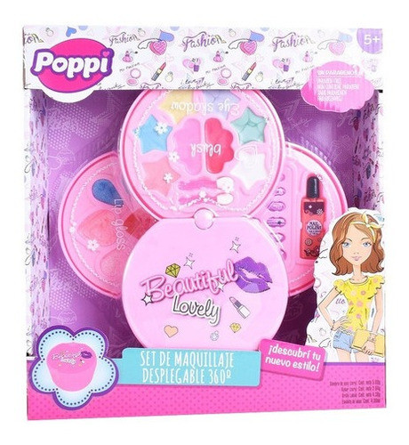 Juego Set De Maquillaje Make Up Desplegable 360º Poppi 0