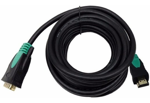 Cable Dvi D A Hdmi 5 Metros  Full Hd Conector Dorado Nisuta 1