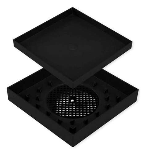 Ralo 15x15 Oculto Seca Piso/porcelanato Inteligente Preto 0