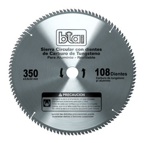 Disco Sierra Circular 350x3.6x32 Mm 108z Bta 0