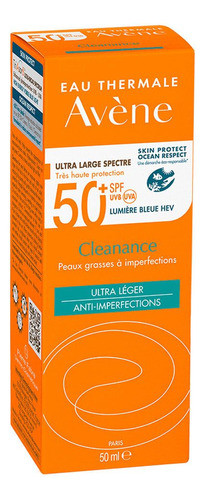 Avene Protector Solar Fps50 Cleanance Emulsión Matificante Pieles Acneicas Sensibles 1