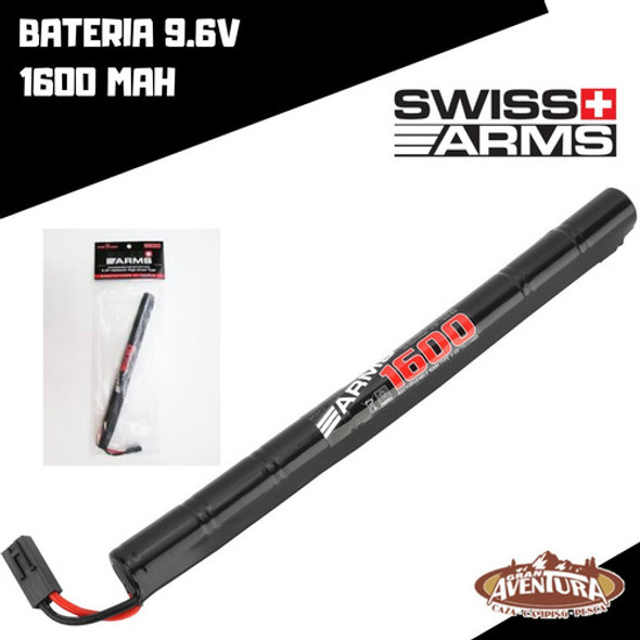 Bateria Swiss Arms 9.6v - 1600 Amh Airsoft 1 Bateria Swiss Arms 9.6v - 1600 Amh Airsoft 1