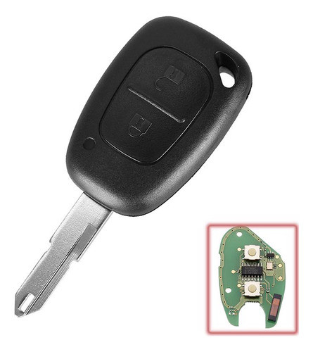 Telemando + Llave 2 Botones 433mhz Pcf 7946 Ne72 0