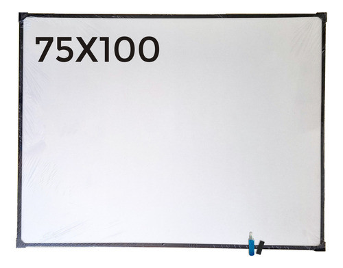 Pizarra Blanca 75 X 100 Cm Marco Metal C/ Borrador Y Liquido 0