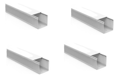 Kit Com 4 Unidades Canaleta Enerbras 80x80 Semi Aberta 0