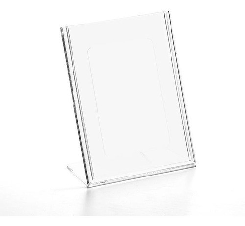 Display Em Acrílico Tipo L A6 Vertical (10x15cm) - 4 Peças 0