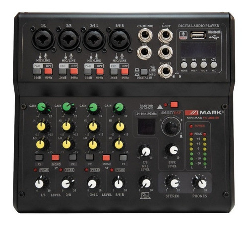 Consola 4ch Fx Usb Bluetooth Mark Mini 4 Fx 0