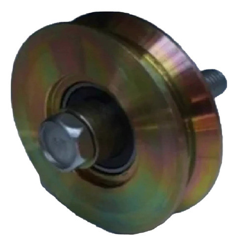 Rueda De Acero Portón Corredizo Con Eje Y Rodamiento 50mm 0